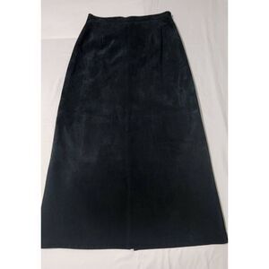 Brandon Thomas‎ Size 10 Black Leather Maxi Skirt
